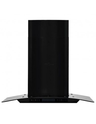 Cappa Aspirante a Muro Acciaio Inox 756 m³/h 60 cm Nera