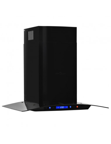 Cappa Aspirante a Muro Acciaio Inox 756 m³/h 60 cm Nera