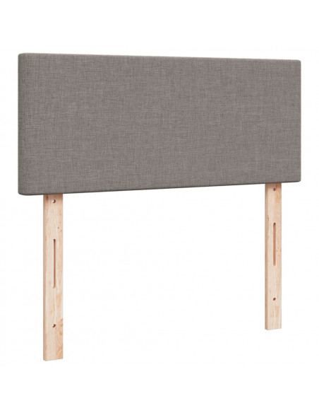 Giroletto a Molle con Materasso Tortora 120x190 cm in Tessuto