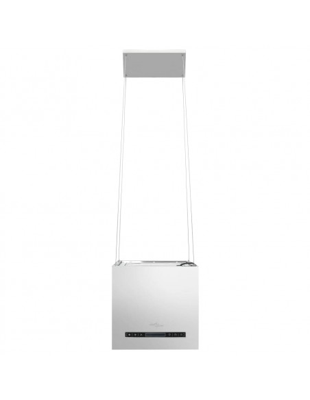 Cappa da Cucina ad Isola Sospesa LCD con Sensore 37 cm Acciaio