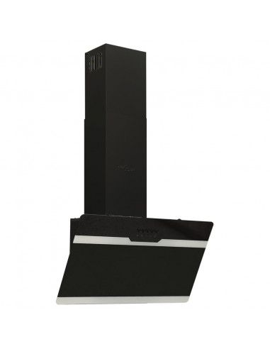 Cappa a Parete 60 cm in Acciaio e Vetro Temperato Nero