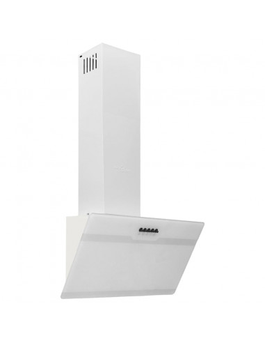 Cappa a Parete 60 cm in Acciaio e Vetro Temperato Bianco