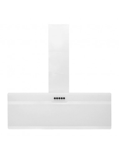 Cappa a Parete 90 cm in Acciaio e Vetro Temperato Bianco