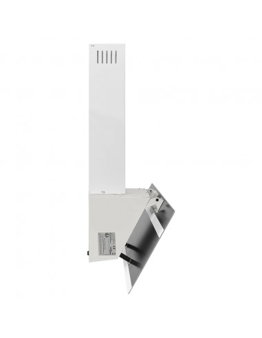 Cappa a Parete 90 cm in Acciaio e Vetro Temperato Bianco