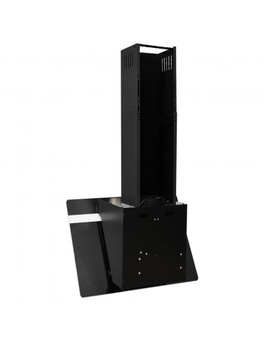 Cappa a Parete 60 cm in Acciaio e Vetro Temperato Nero