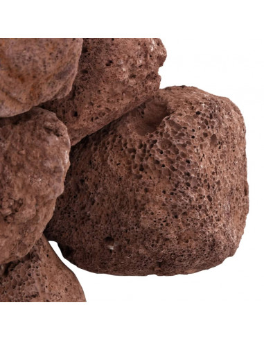 Rocce Vulcaniche 25 kg Rosse 10-30 cm