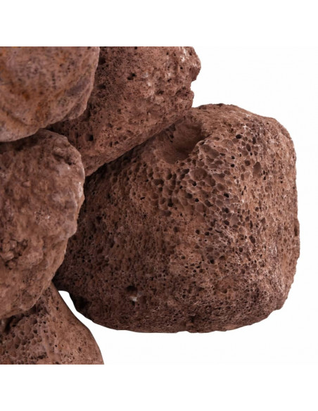 Rocce Vulcaniche 25 kg Rosse 10-30 cm