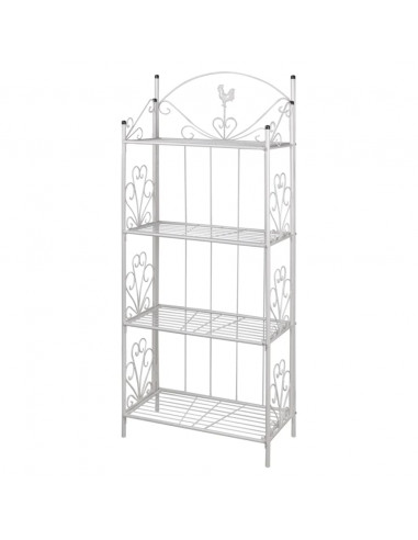 Supporto per Piante Quadrato Bianco