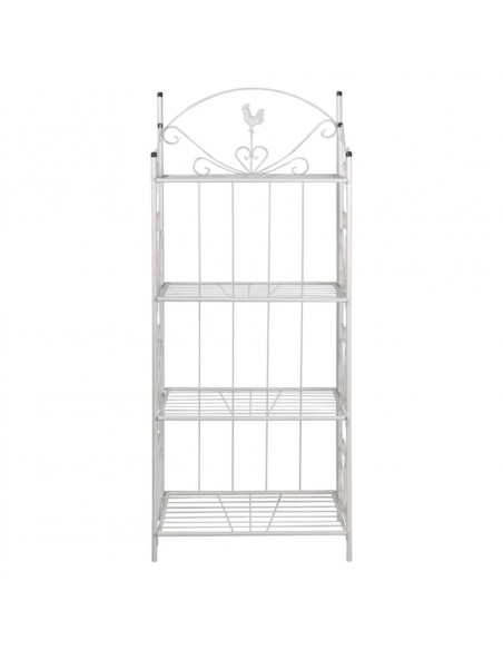 Supporto per Piante Quadrato Bianco