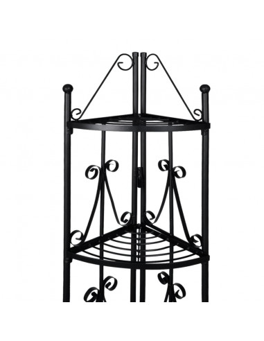 Porta Piante ad Angolo Nero