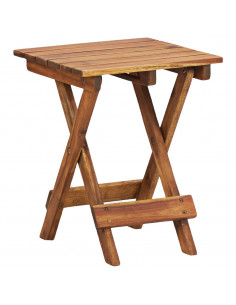 Piedistallo per Piante 30x30x38 cm in Massello d'Acacia 2