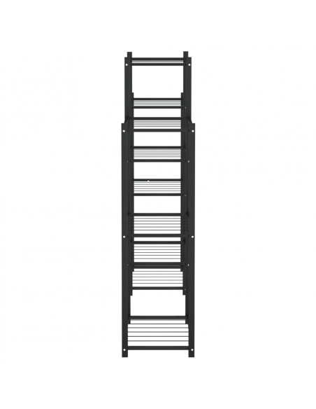 Portafiori 83x25x100 cm Ferro Nero