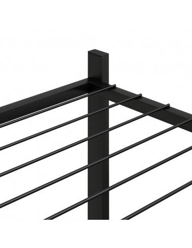 Portafiori 83x25x100 cm Ferro Nero