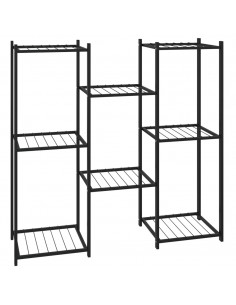 Portafiori 83x25x80 cm Nero in Ferro 2