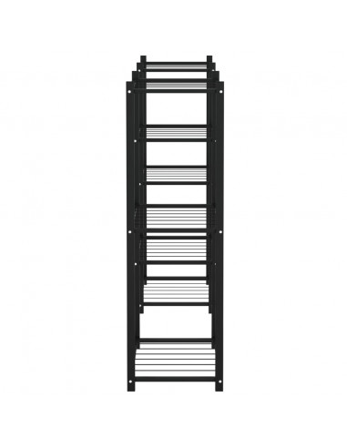 Portafiori 83x25x80 cm Nero in Ferro