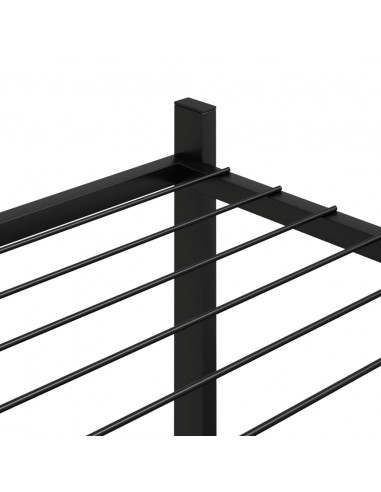 Portafiori 83x25x80 cm Nero in Ferro