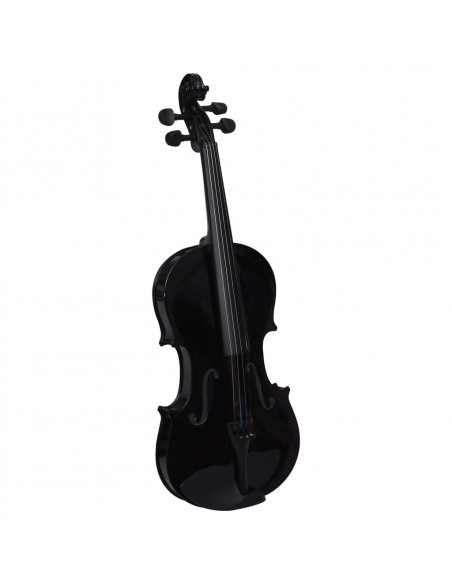 Set Completo Violino con Arco e Mentoniera Nero 4/4