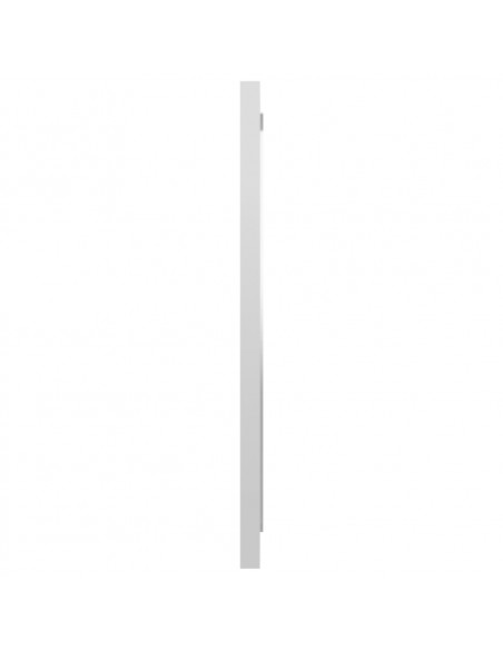 Set Mobili da Bagno 2 pz Bianco Lucido in Legno Multistrato