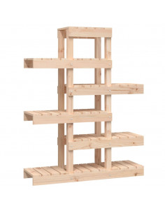Supporto per Piante 85x25x109,5 cm in Legno Massello di Pino 2