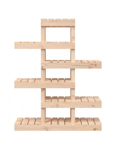 Supporto per Piante 85x25x109,5 cm in Legno Massello di Pino