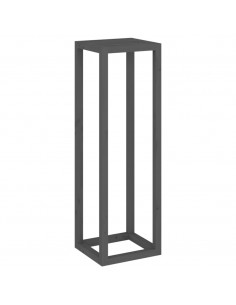 Set Supporti per Piante 3 pz Grigio in Legno Massello di Pino 2