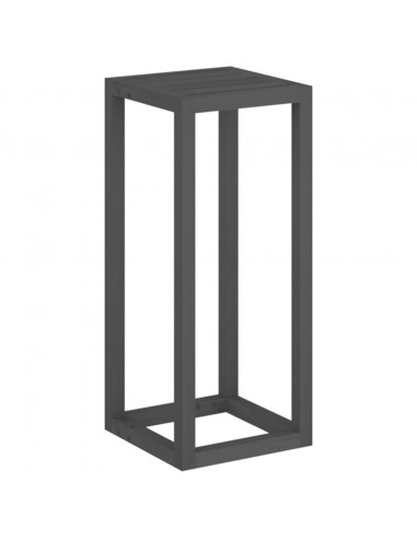 Set Supporti per Piante 3 pz Grigio in Legno Massello di Pino