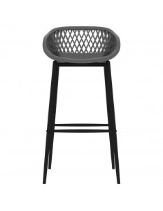 Set da Bar 5 pz Bianco e Grigio