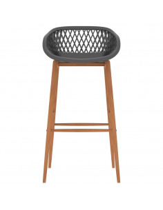 Set da Bar 5 pz Nero e Grigio