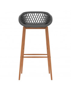 Set da Bar 5 pz Nero e Grigio