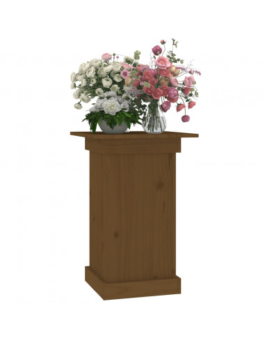 Portafiori marrone miele 40x40x60 cm in Legno Massello di Pino
