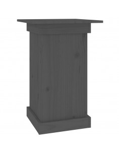 Portafiori grigio 40x40x60 cm in Legno Massello di Pino 2