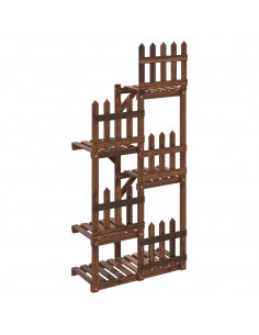 Portafiori 60x25x130 cm in Legno Massello di Abete 2