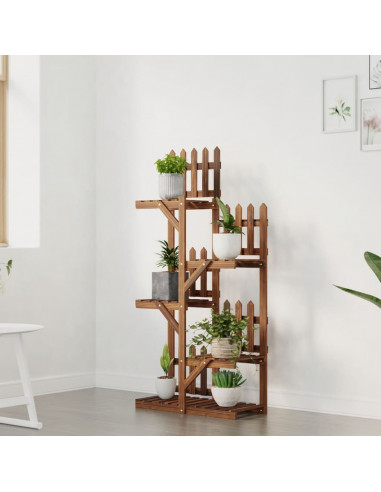 Portafiori 60x25x130 cm in Legno Massello di Abete