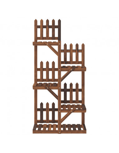 Portafiori 60x25x130 cm in Legno Massello di Abete