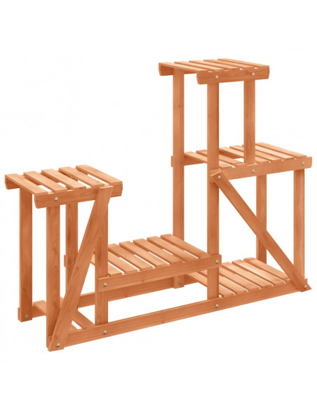 Portafiori 90x25x73,5 cm in Legno Massello di Abete
