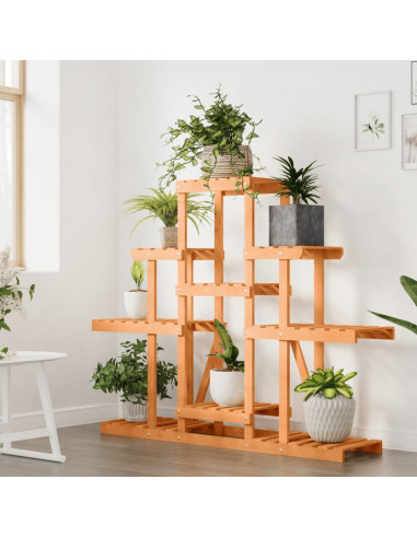 Portafiori 110x25x96 cm in Legno Massello di Abete