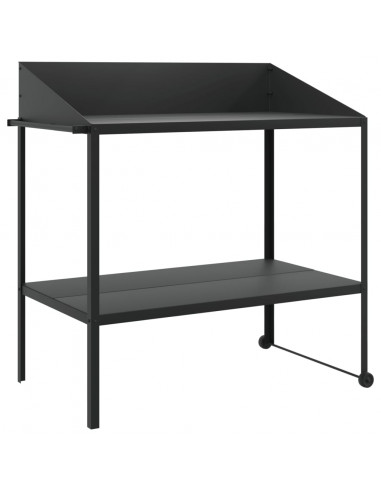 Supporto per Piante Antracite 100x54,5x100 cm Acciaio Zincato