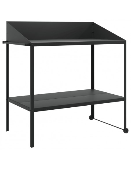 Supporto per Piante Antracite 100x54,5x100 cm Acciaio Zincato