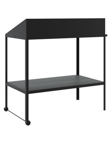 Supporto per Piante Antracite 100x54,5x100 cm Acciaio Zincato