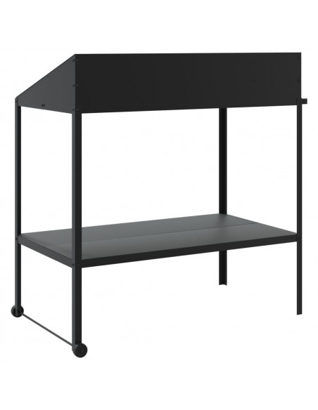 Supporto per Piante Antracite 100x54,5x100 cm Acciaio Zincato