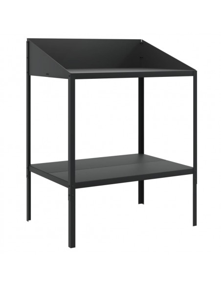 Supporto per Piante Antracite 75,5x54,5x100 cm Acciaio Zincato