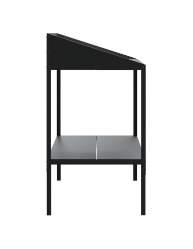 Supporto per Piante Antracite 75,5x54,5x100 cm Acciaio Zincato