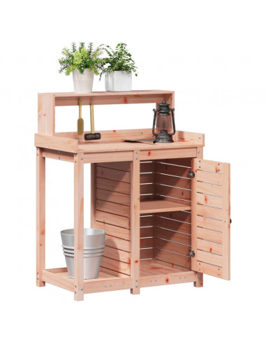 Tavolo Invaso con Ripiani 82,5x50x109,5 cm Massello Douglas