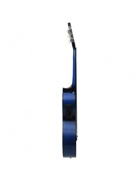 Set Chitarra Western 12 pz con Equalizzatore e 6 Corde Blu