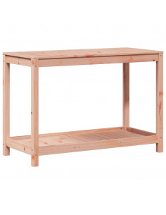 Tavolo Invaso con Ripiano 108x50x75 cm Legno Massello Douglas 2