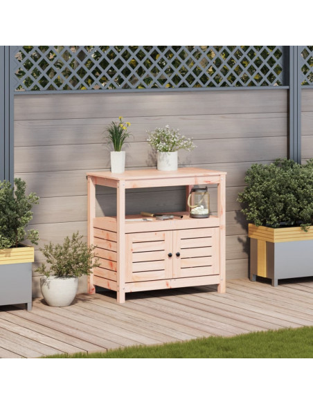 Tavolo Invaso con Ripiani 82,5x45x81 cm Legno Massello Douglas