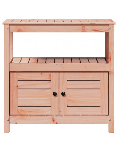 Tavolo Invaso con Ripiani 82,5x45x81 cm Legno Massello Douglas