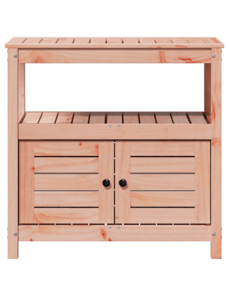 Tavolo Invaso con Ripiani 82,5x45x81 cm Legno Massello Douglas