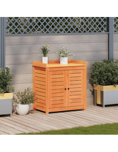 Tavolo Invaso con Ripiani Marrone 82,5x50x86,5 cm Massello Pino