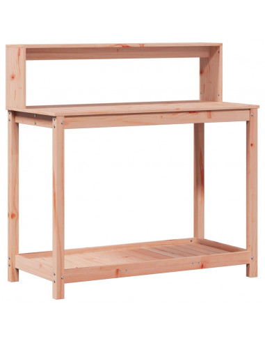 Tavolo Invaso con Ripiani 108x50x109,5cm Legno Massello Douglas